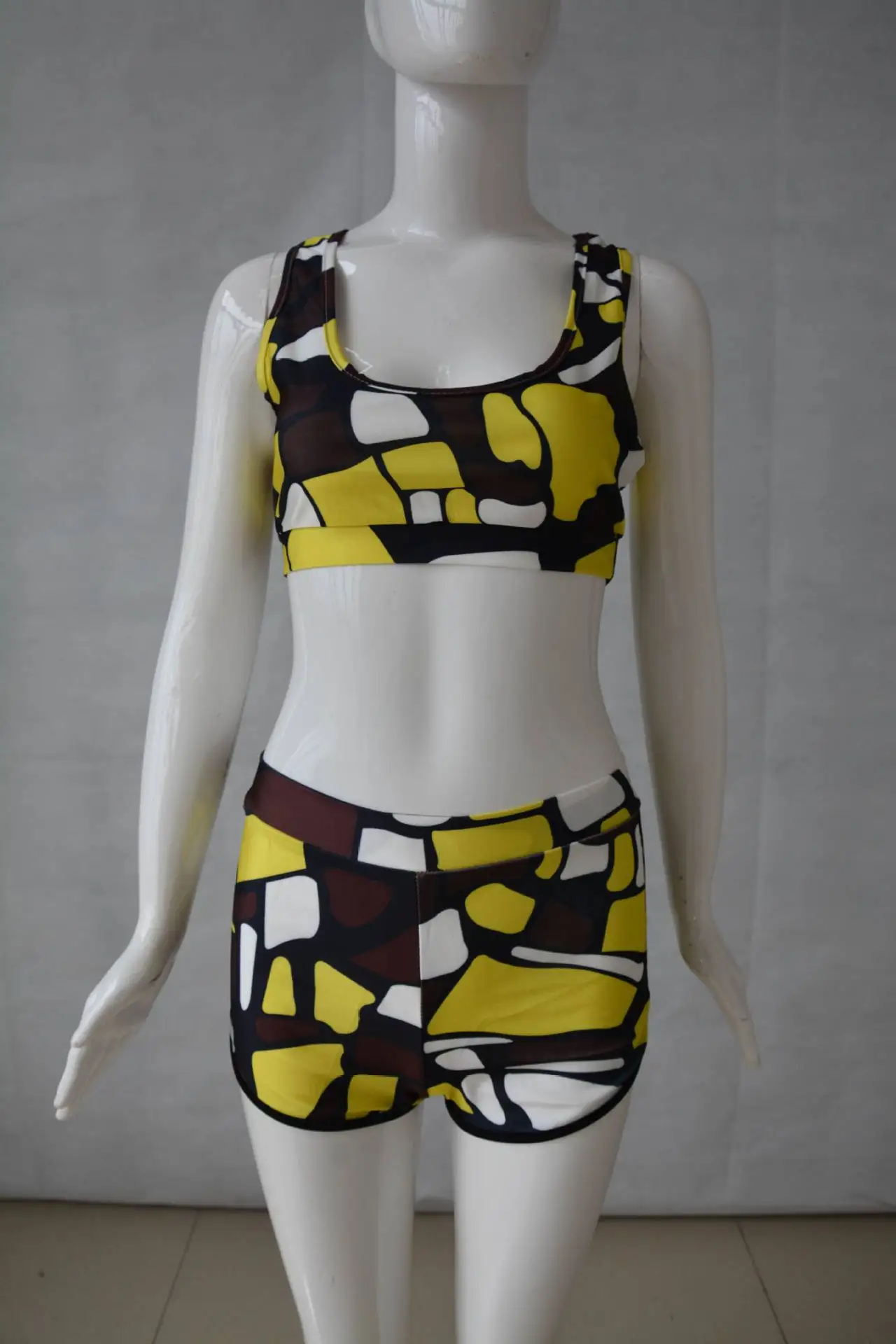 2016 дамы танкини купальники женщин старинные высокой талией из двух частей