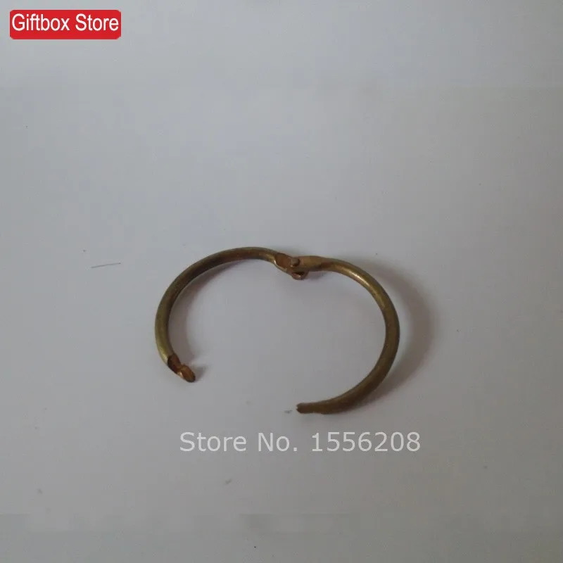 ID19 25 30 40 60 мм DIY бронзовые винтажные круглые кольца свободные листья фотоальбомы с открытым кольцом застежка открытки для скрапбукинга Пряжка защелка
