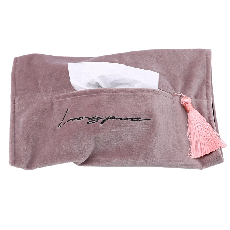 Простая Высококачественная коробка для салфеток с золотой линией съемная