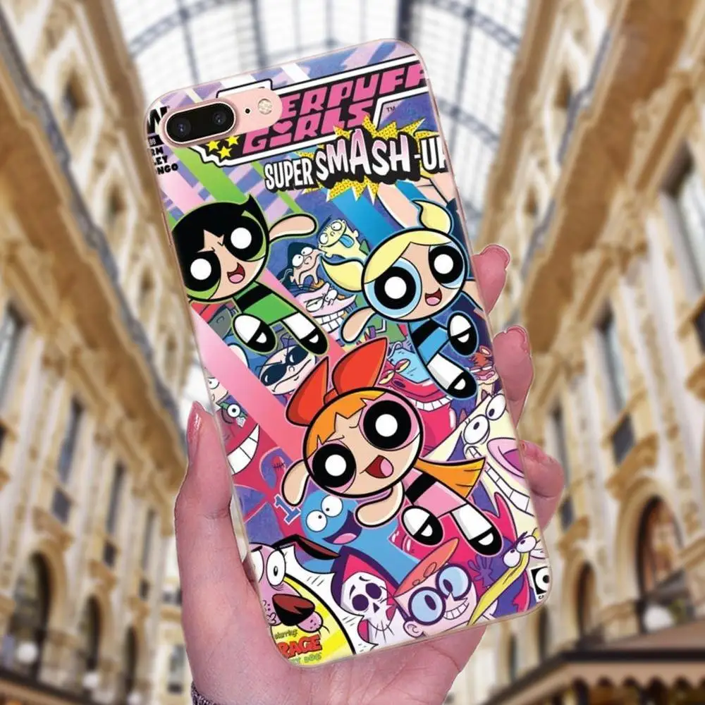 Мягкий чехол для телефона Powerpuff Girls для samsung Galaxy Note 5 8 9 S3 S4 S5 S6 S7 S8 S9 S10 mini Edge Plus Lite - Цвет: as picture