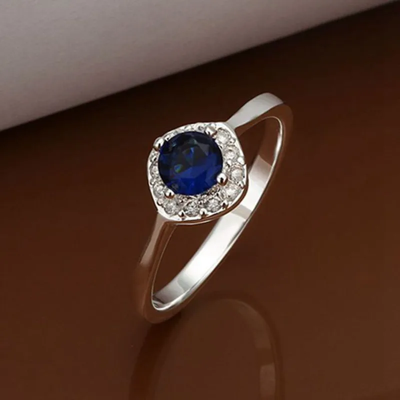 Посеребренная кольцо стерлингового серебра--Jewelry Кольцо заводские цены моды