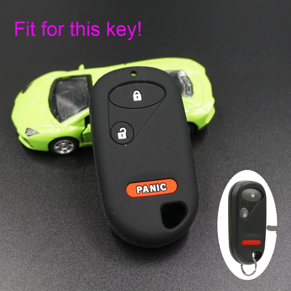 Xinyuexin Silicone Car Key Cover Case For Honda Civic Element Accord CR-V Insight Pilot Remote Jacket Car-stying |