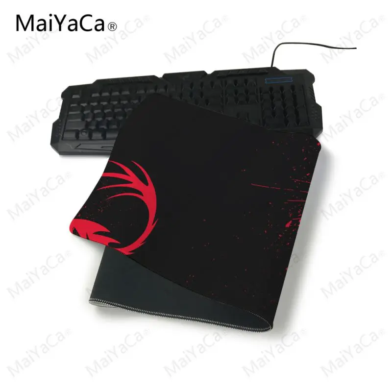 MaiYaCa скоростная версия E-sports коврик для мыши Противоскользящий Размер 31x75 см и 40x90 см для обоев с логотипом красного дракона