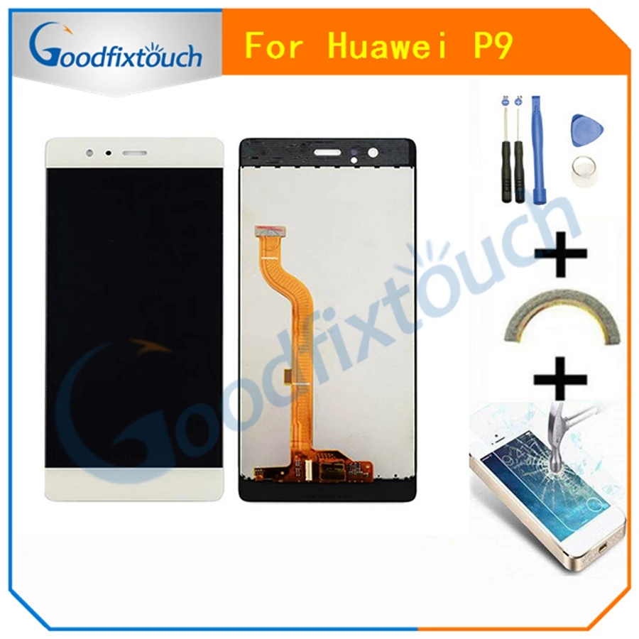 ЖК-дисплей для Huawei P9 сенсорный экран дигитайзер в сборе дисплей EVA-L09 Ремонт