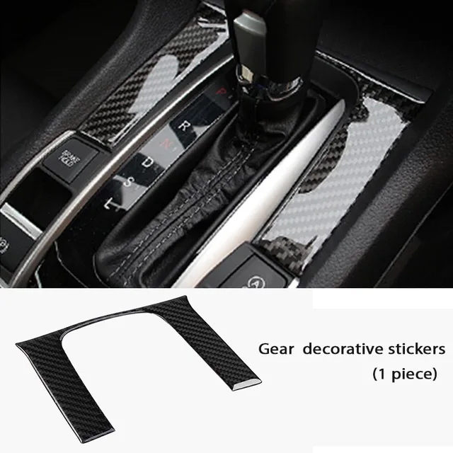 Авто 3D наклейка из углеродного волокна для Honda Civic 2018 2019 2016 2017 10th аксессуары