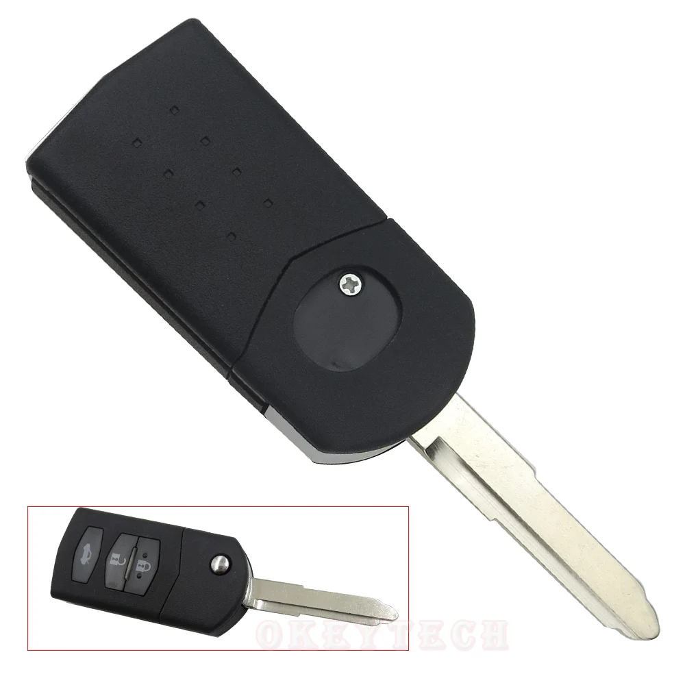 OkeyTech 3 кнопки раскладной Складной Дистанционный Автомобильный ключ оболочка для