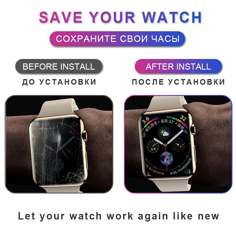 ЖК дисплей для Apple Watch Series 4 экран 40 мм 44 с сенсорным экраном и дигитайзером сборка