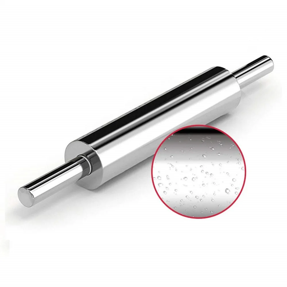 1 PC Stainless Steel Non Stick Rolling Pin Fondant Cake Hollow Baking Rough Clay Pizza Pasta Roller Tools Accessories | Дом и сад