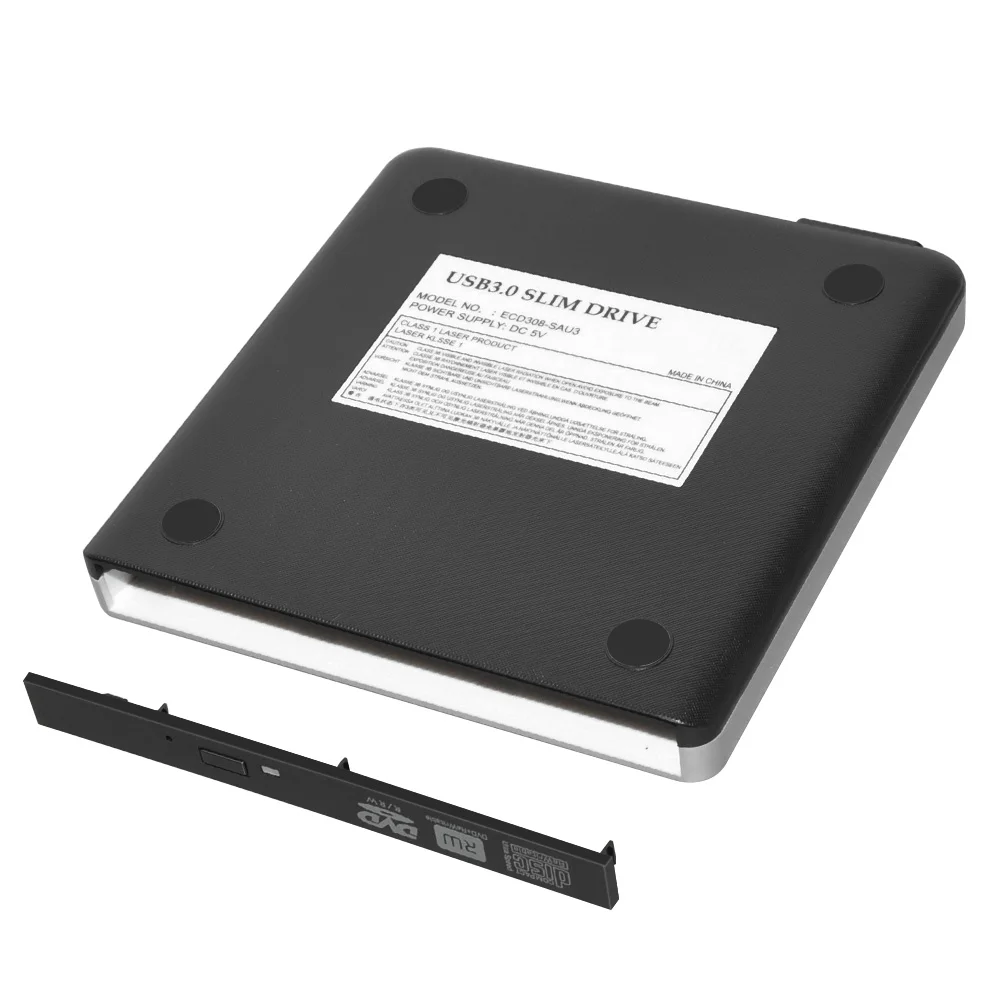 Слот в USB 3,0 12,7 мм Интерфейс SATA ноутбук CD/DVD RW ГОРЕЛКА rom привод Внешний чехол корпус Caddy без оптического драйвера