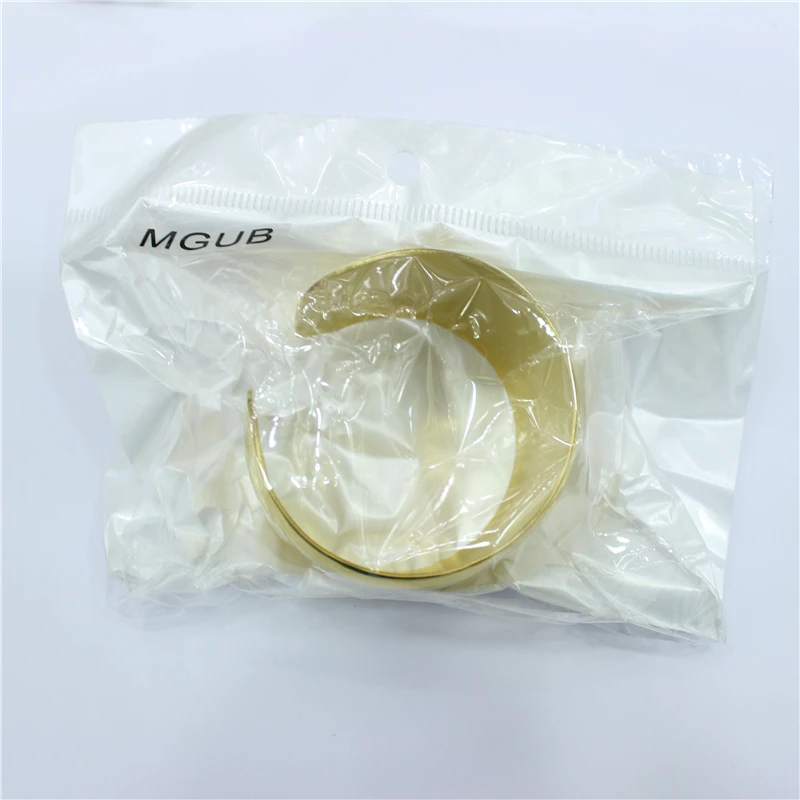 Гладкие Женские браслеты из нержавеющей стали золотого цвета ювелирные изделия