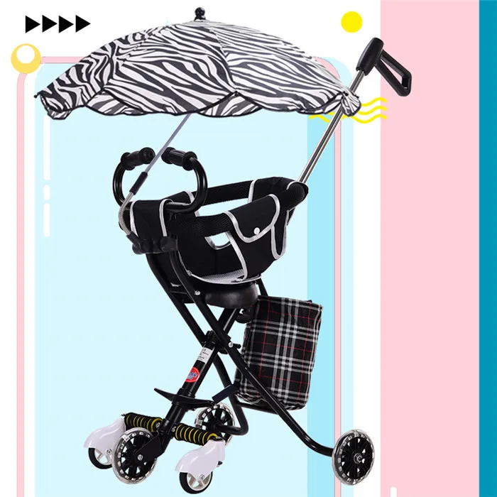 Новинка, для детей 1-6 лет, детская коляска с артефактной тележкой, детский трехколесный велосипед, легкая складная тележка - Цвет: N