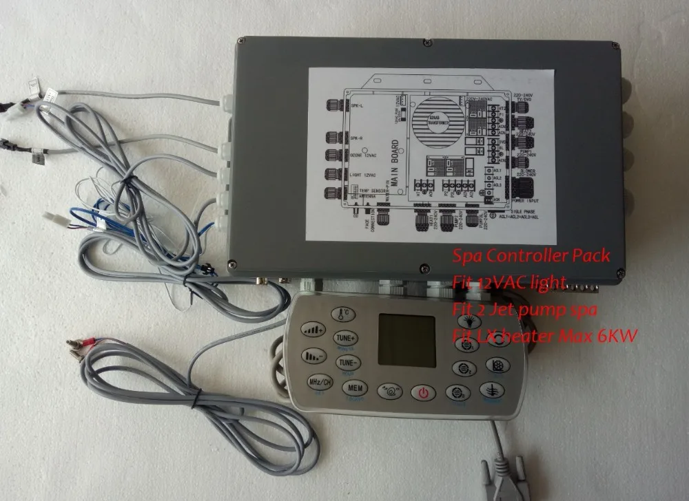 

China hot tub spa controller pack control box + display panel fit Winer Hotpool AMC Series spa