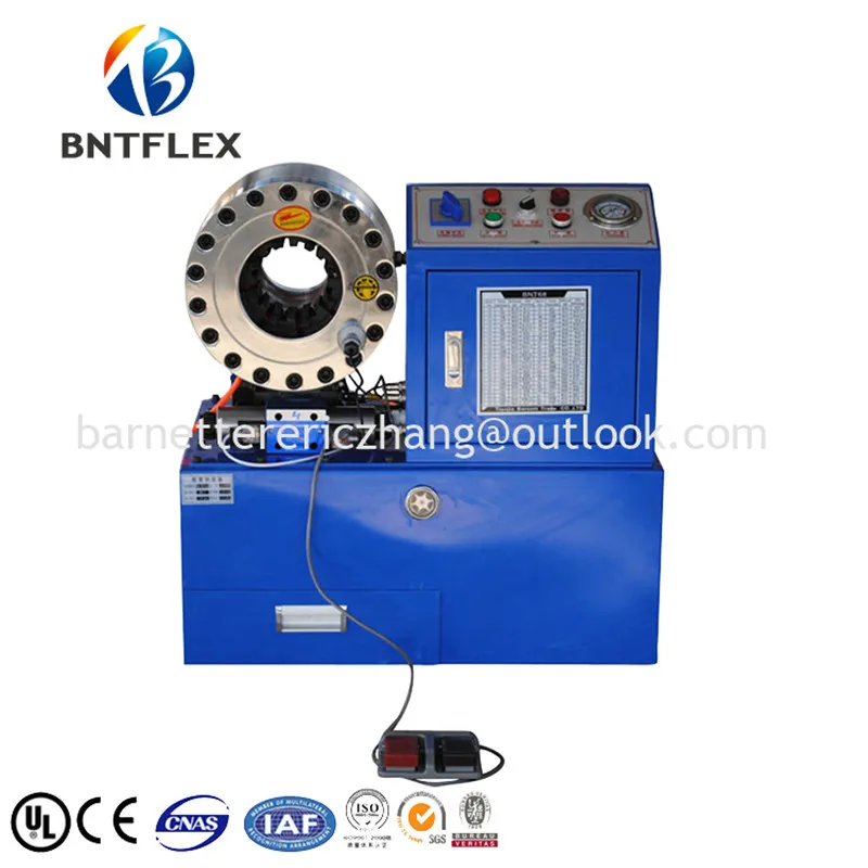 

CE approved BNT68 finn-power electric rubber hydraulic hose press
