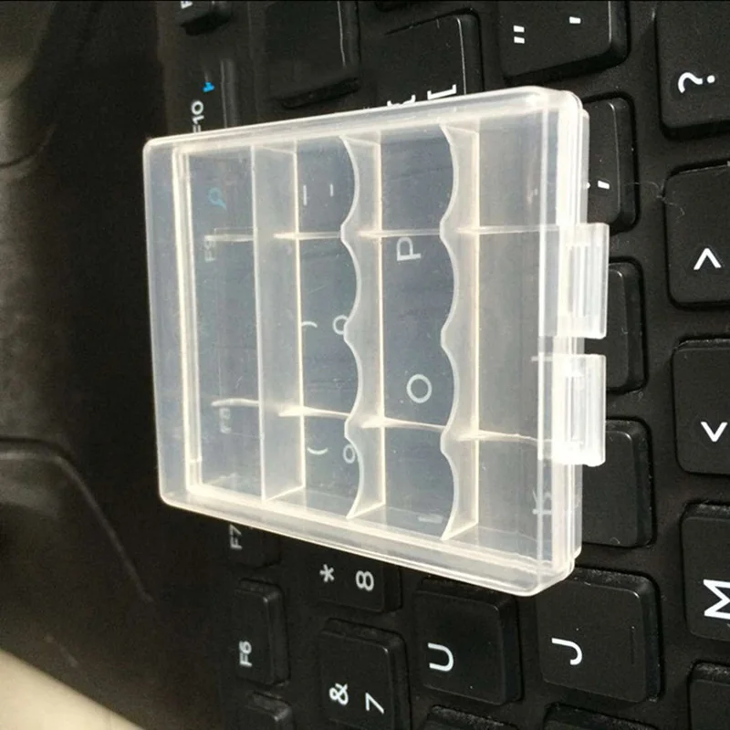 Мини портативный пластиковый чехол для аккумулятора 2 шт./лот коробка хранения