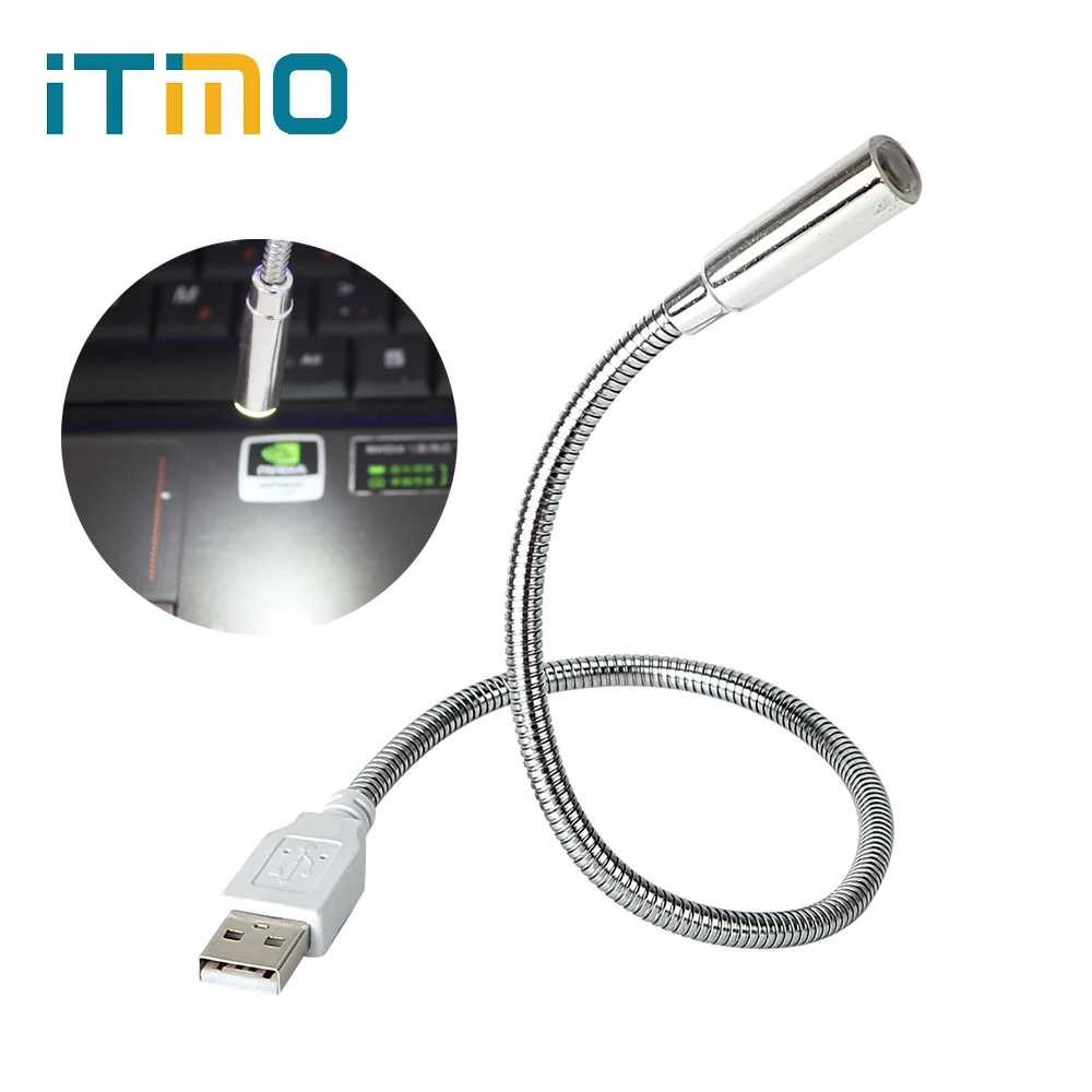 

iTimo Flexible USB LED Book Light Super Bright Modern Portable Reading Lamp Torch Flashlight for Laptop Notebook PC Computer