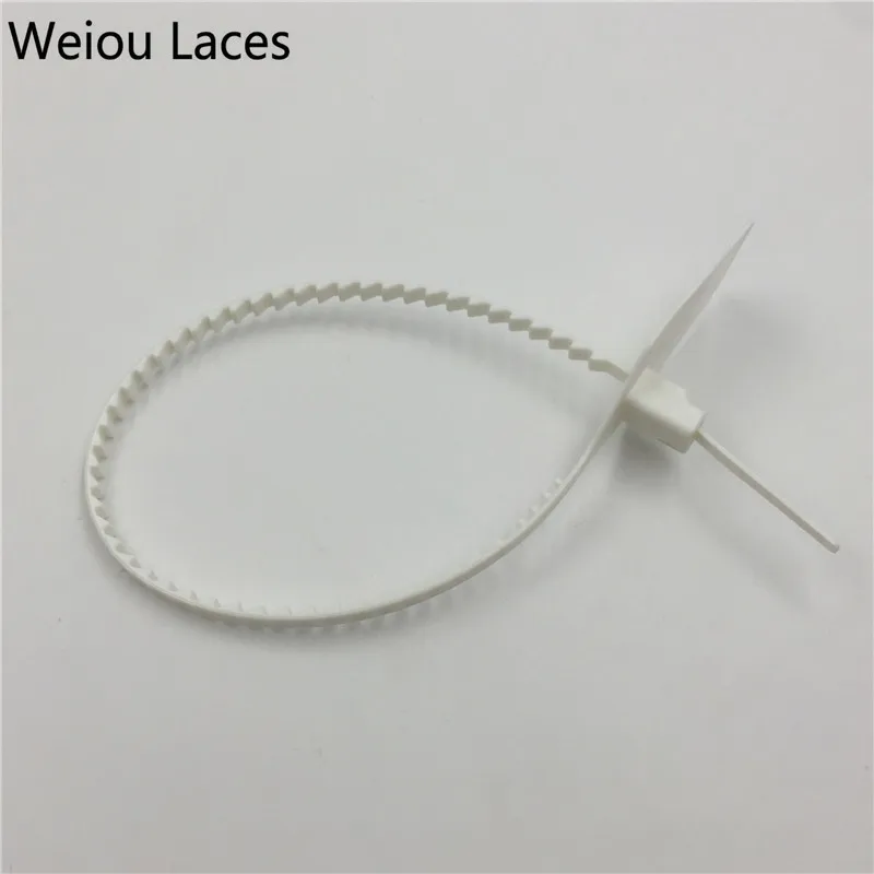 

Weiou Disposable Plastic Seals Woven Braided Bags Sealing Red Strips Zip Tie Lock System For Sneakers Colorful Shoe Accessories