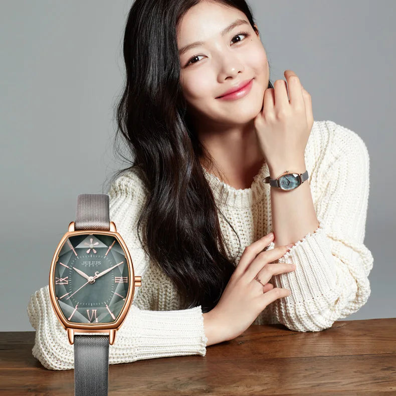 Julius часы женские модные 2017 весенние брендовые Роскошные Кристаллы сверкающие