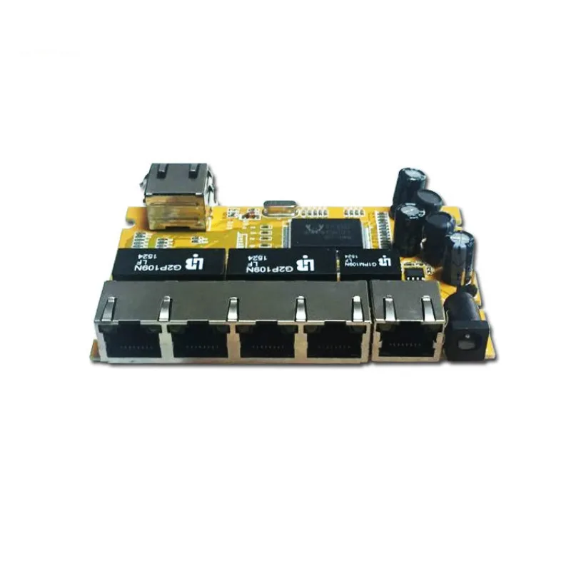 Лидер продаж OEM/ODM 5 портовый 10/100 Мбит/с модуль ethernet 6 гигабитный коммутатор плата av