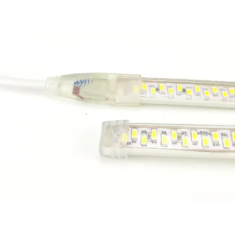 AC 220 V светодиодный осветительные полосы Водонепроницаемый IP67 трубка Lampara SMD 5730 180
