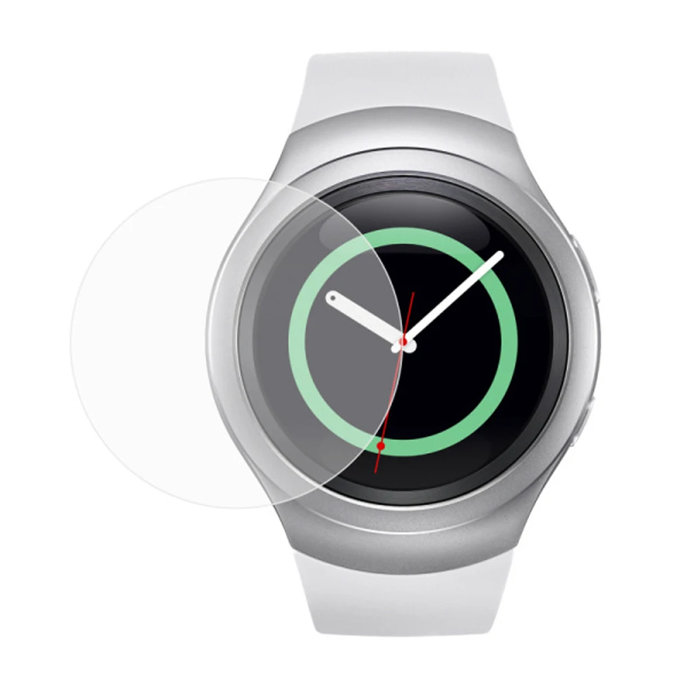 Alloet 2 шт./лот Закаленное стекло пленка для samsung Galaxy gear Classic S2 S3 защита экрана 9H 2.5D умные часы защитное стекло