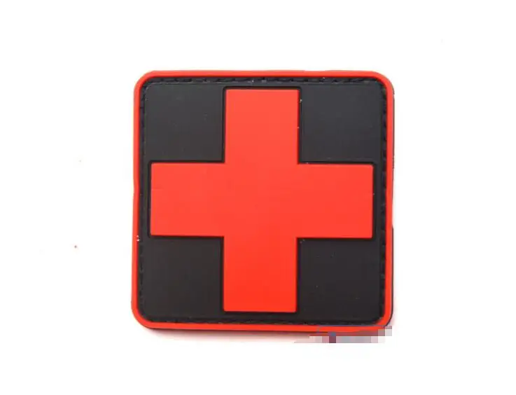 3D ПВХ резиновый красный крест Флаг Швейцарии Швейцарский Патч медик парамедик