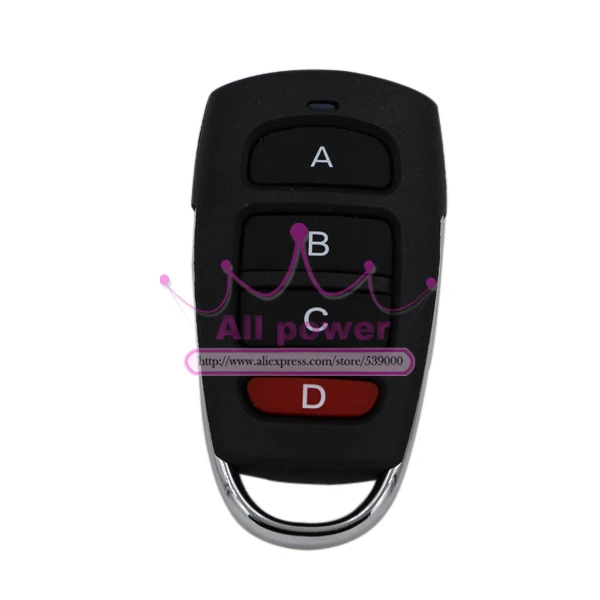 315/433MHZ DC12V 1CH remote control light on off switch 1Transmitter 4Receiver Momentary Toggle Latched with Relay indicator |