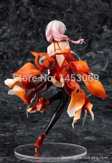 Японское аниме Guilty Crown Inori Yuzuriha 1/8 Масштаб Окрашенные фигурки кукол из ПВХ 17 см KT3631