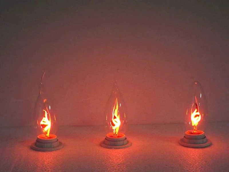 5 шт. Edison E14 светильник с пламенем, светодиодный энергосберегающий светильник, источник 220 В, декоративный светильник с пламенем, s лампы