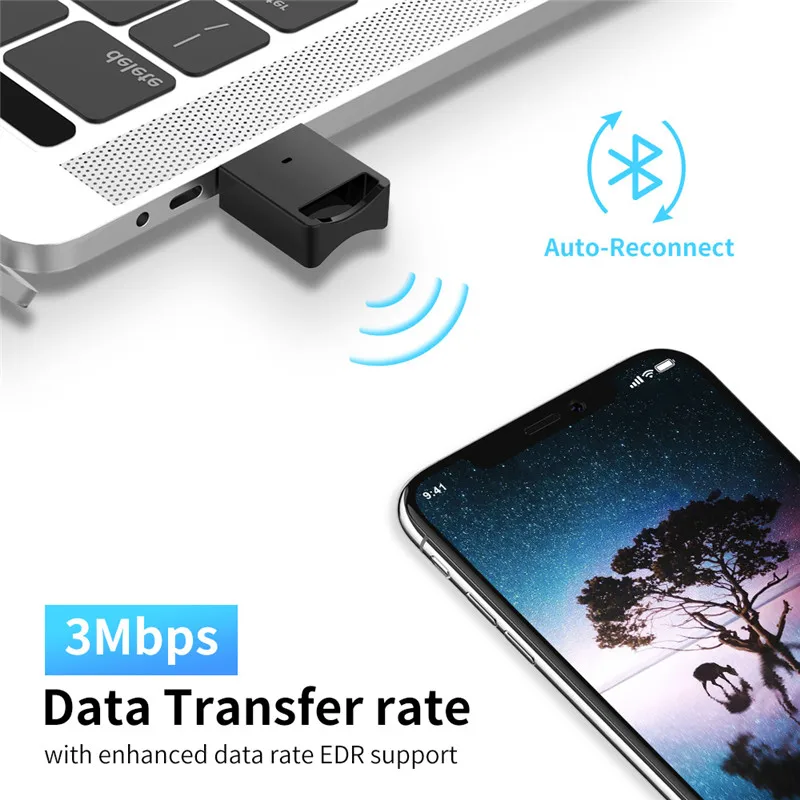 Беспроводной usb-адаптер Bluetooth 4,0 Bluetooth ключ Музыкальный звуковой приемник адаптер Bluetooth передатчик для компьютера ПК ноутбука