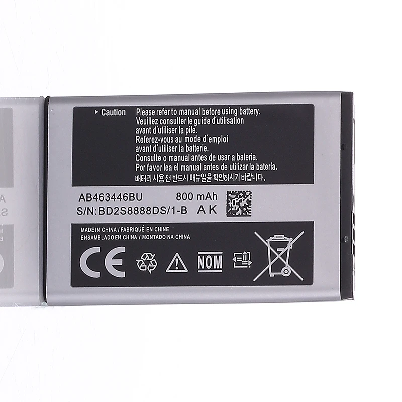 Корабль из RU наличии samsung оригинальные Мобильный Батарея для F299 C3300K X208 B189 B309 800 мАч