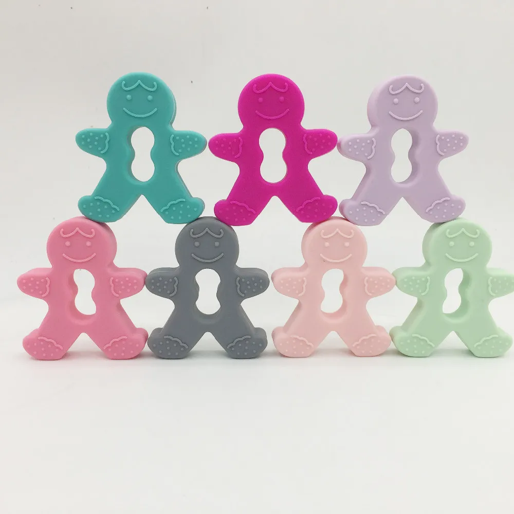 3 шт./лот силиконовые подвесные Прорезыватели для прорезывания зубов мужчин