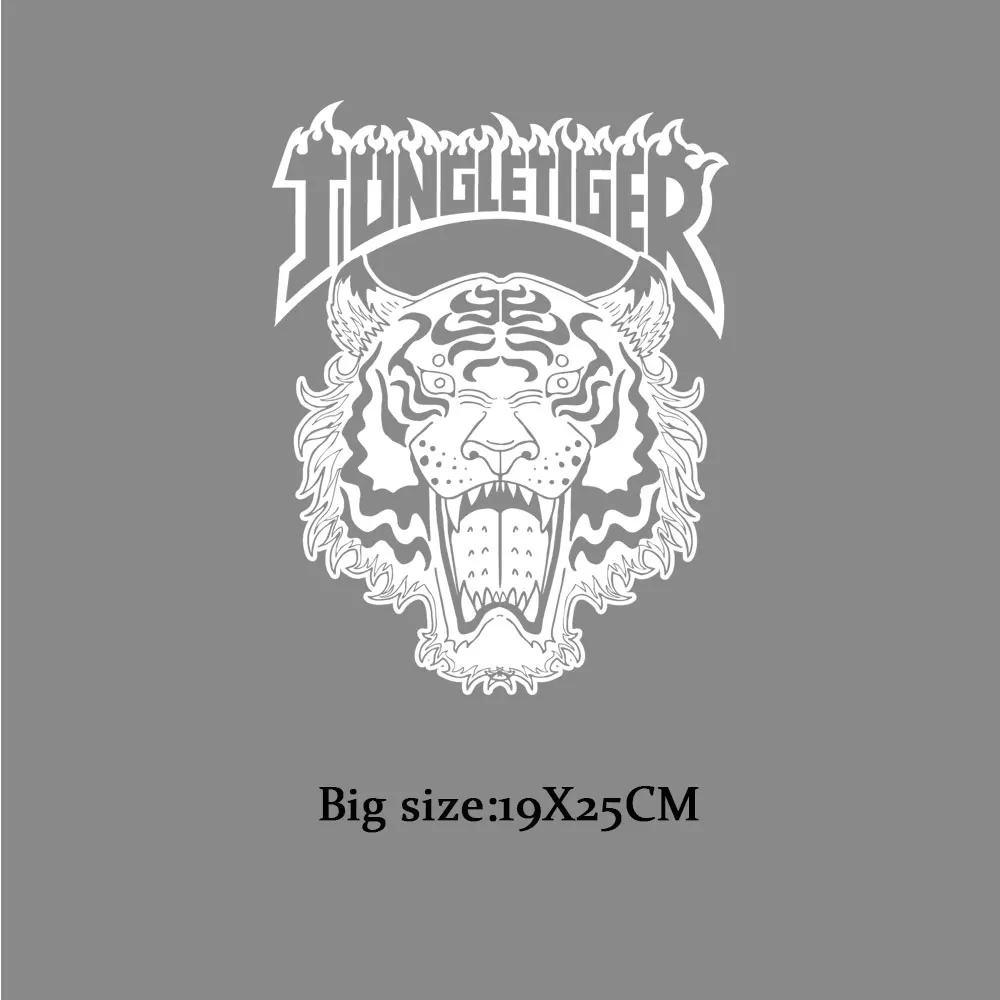 Модные стильные мужские наклейки с милым мультяшным тигром, железные нашивки, сделай сам, Мужская футболка, одежда, куртка, термопереводная аппликация, значок