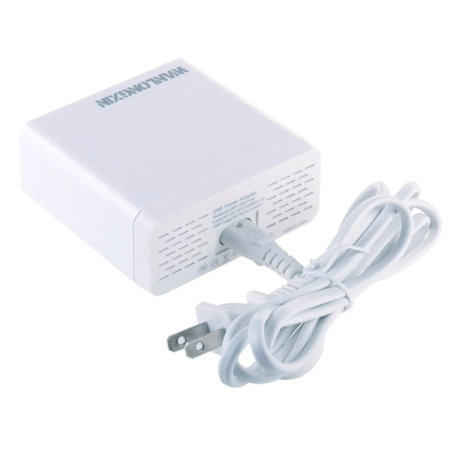 6 портов USB зарядное устройство для путешествий ЖК цифровой дисплей умная