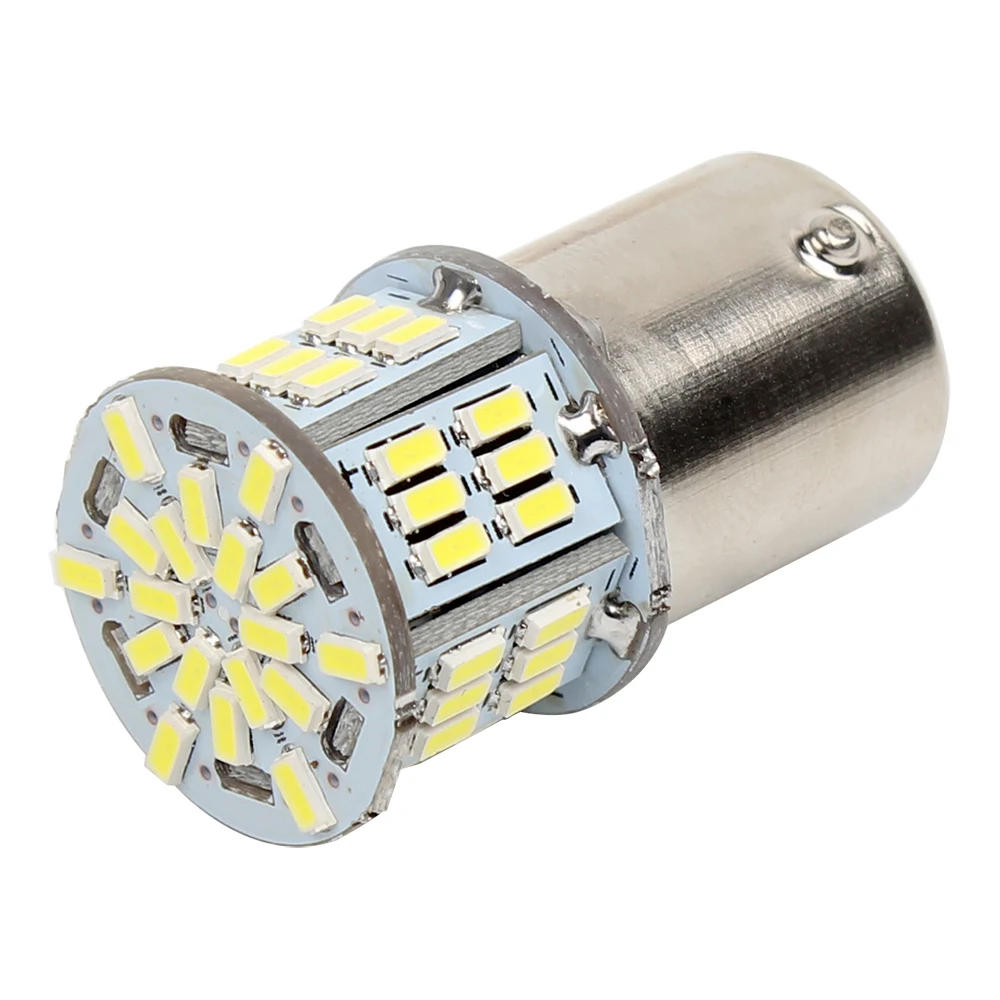 

1156 BA15S светодиодный автомобильные тормозные лампы 3014 54SMD автомобильный Стайлинг внешний источник света 12 В Автомобильные указатели поворот...