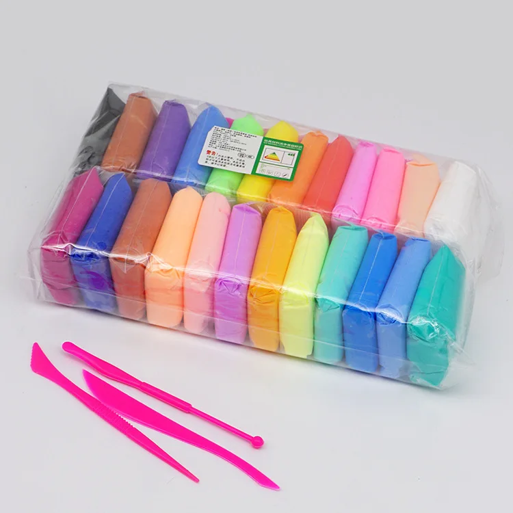 12 шт 24 36 шт./пакет светильник глины Цветной Playdough игрушки Slime Сухой Ручной литье