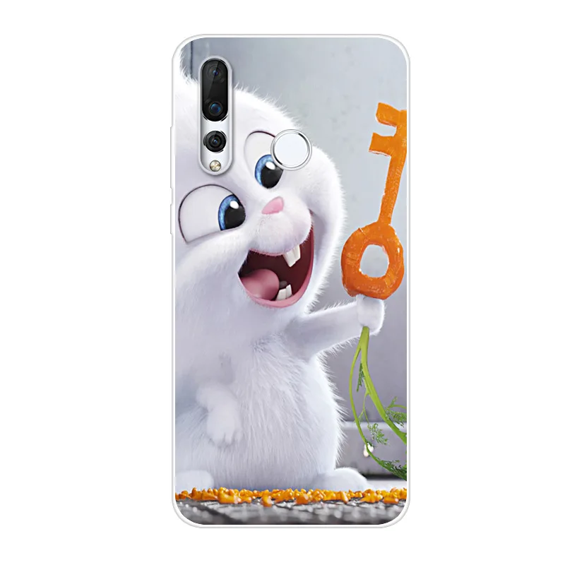 Phone Case For Huawei Nova 3 4 Soft Silicone TPU Fashion Flower Painted Back Cover |