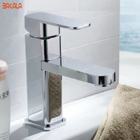bakala newly bathroom chrome deck mounted spray brass single handle basin faucet torneira sink faucetsmixer tap g8016
