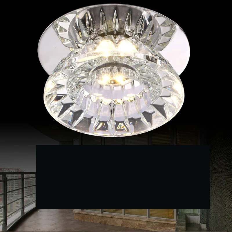 Simple modern led small crystal lamp aisle corridor living room lighting downlight wall washer Ceiling fixture lamps | Освещение