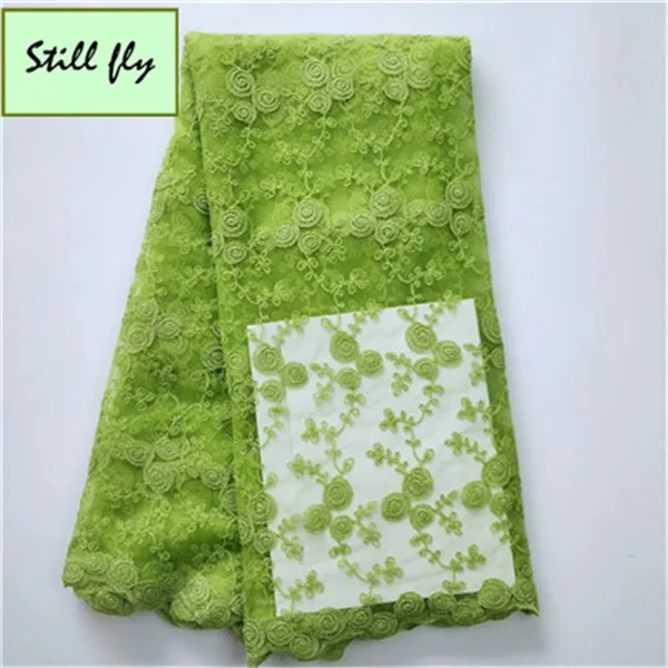 Фиолетовый Нигерии кружевной ткани высокого качества африканская французская