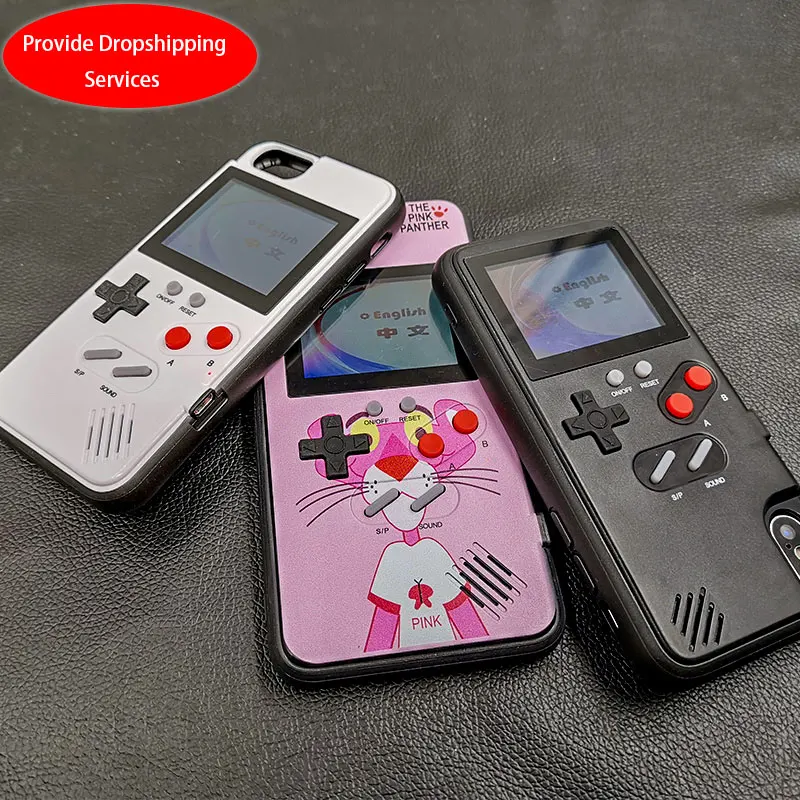 Для iPhone 7 8 6 6S Plus Xs Max Xr X полноцветный дисплей чехол для телефона GameBoy Ретро тетрис