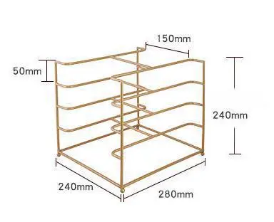 Металлический поднос для футболок и рубашек демонстрационная полка пальто