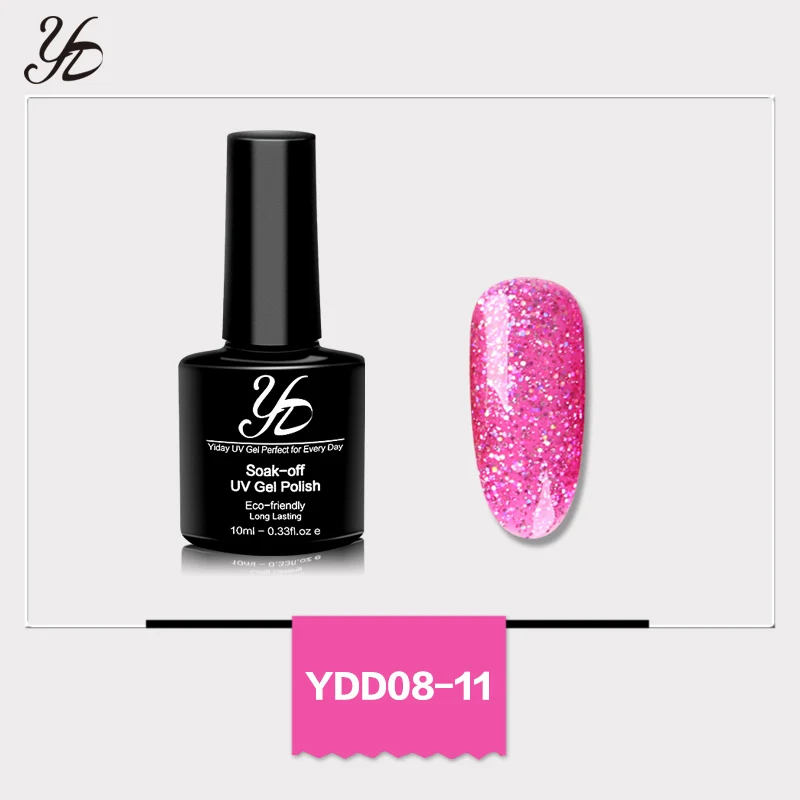 Starry color 11 Yiday Блестящий цветной Блестящий Звездный УФ-гель для ногтей Быстросохнущий лак впитывающий Полупостоянный Гибридный лак для женщин - Цвет: Starry color 11