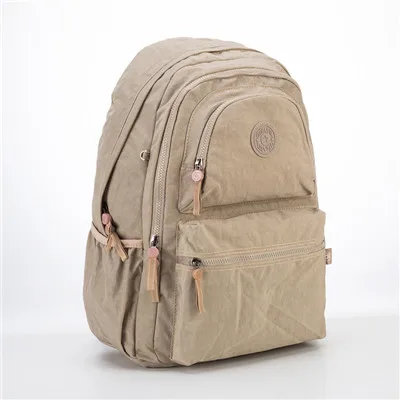 khaki TEGAOTE женский рюкзак для девочек-подростков Mochila Feminina, школьная сумка, рюкзак из нейлона, водонепроницаемый повседневный рюкзак для ноутбука, женский рюкзак - Цвет: khaki