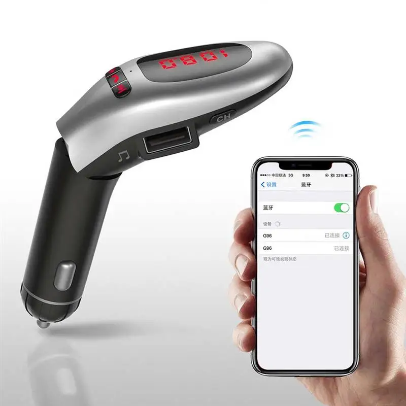 Автомобильный комплект громкой связи Onever Bluetooth G96 адаптер стерео аудиоресивера MP3