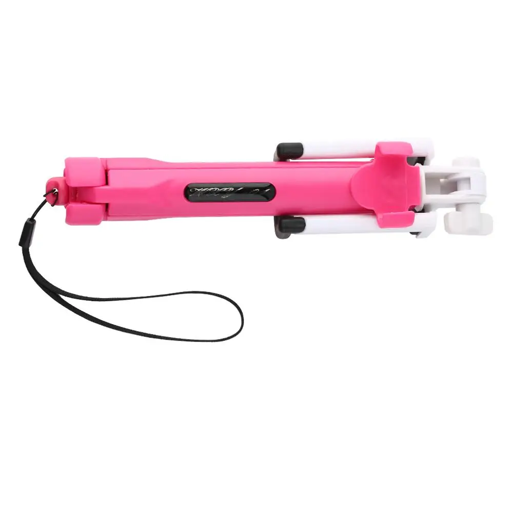 pink 4 в 1 Беспроводная Bluetooth селфи-Палка с дистанционным затвором+ ручной монопод для селфи для мобильного телефона+ штатив+ держатель для телефона IOS Android - Цвет: pink