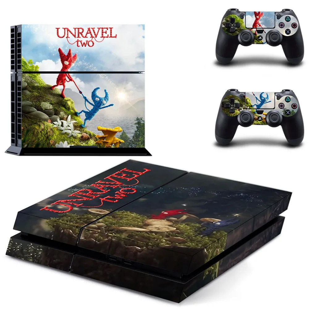 Виниловая наклейка для игровой консоли Sony Playstation 4 и 2 контроллера PS4|Наклейки| |