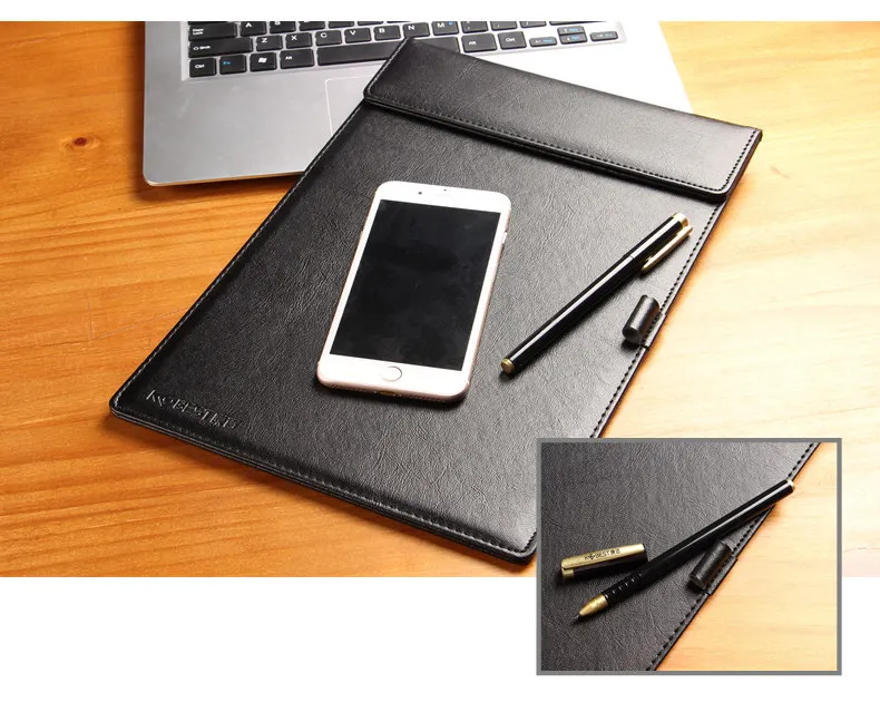 A4 A5 A6 Clipboards ж/держатель для ручек из искусственной кожи магнитный файл Бумага профиль клип доска для письма планшет коврик(черный коричневый красный