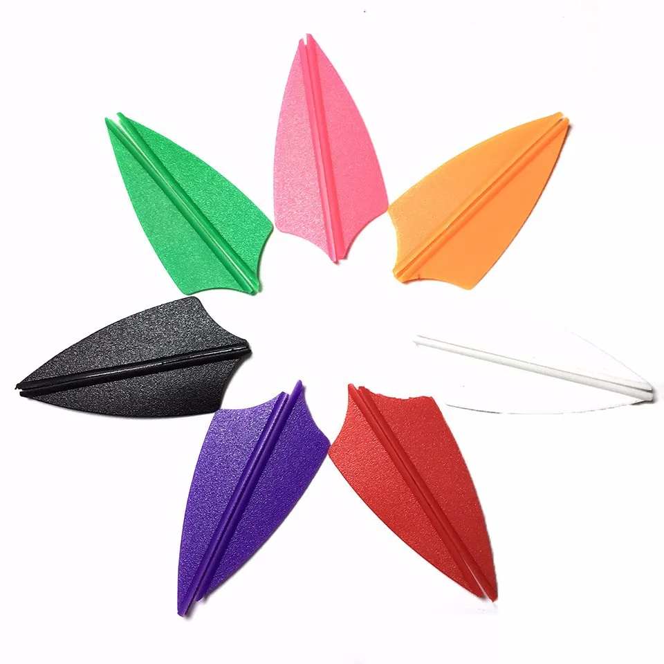 36 шт. стрельба из лука лопасти стрелки 1 75 дюймов Пластик лопатки страусиных