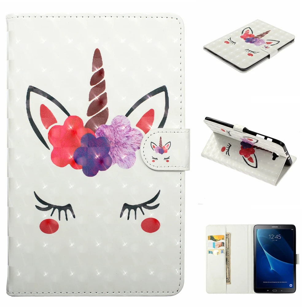 

Чехол-книжка HYYGEDeal для планшета Samsung Galaxy Tab A 10,1 2016 T580 T585, с цветочным принтом