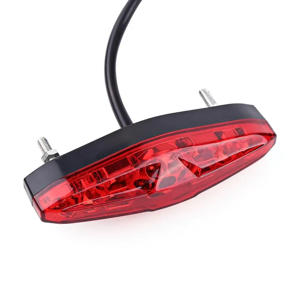 Red Lampshade Мотоцикл Портативный интегрированный тормоз+ поворотники задний светильник s мотоцикл задний светильник ATV Dirt Bike Универсальный 12 В 15 Светодиодный - Цвет: Red Lampshade